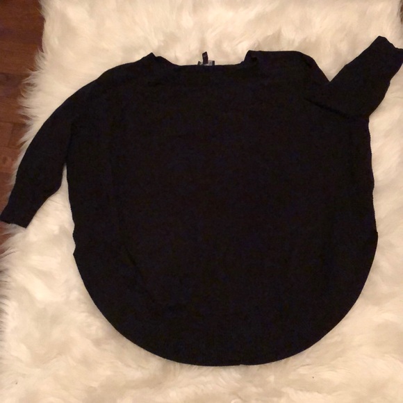 Express Sweaters - Black Express extreme circle hem tunic